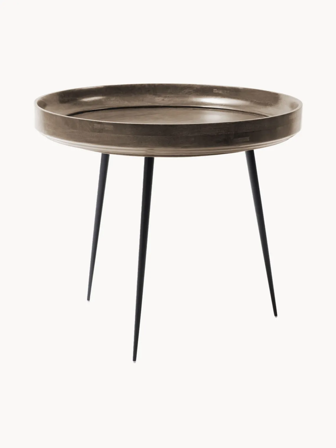 Best Mater Table d'appoint ronde en manguier Bowl Manguier laqué