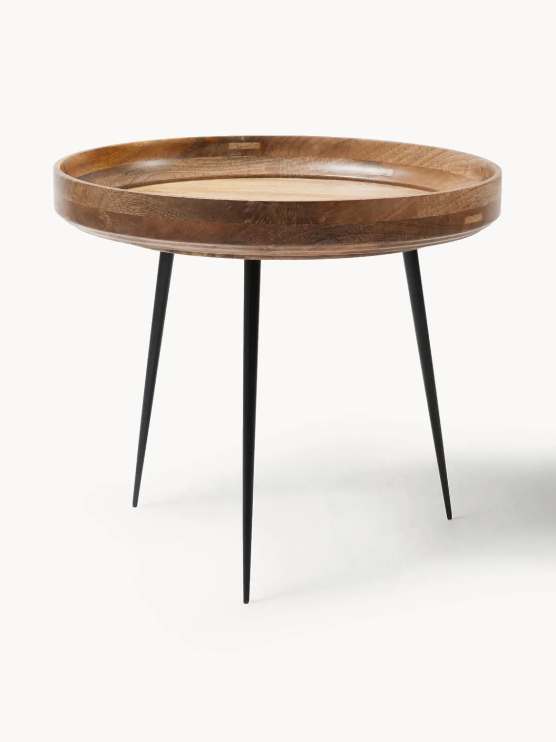 Fashion Mater Table d'appoint ronde en manguier Bowl Manguier, laqué