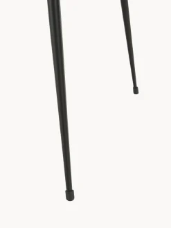 Outlet Mater Table d'appoint ronde en manguier Bowl Manguier laqué, noir