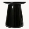Clearance HKLIVING Table d'appoint ronde surface brillante Dustan