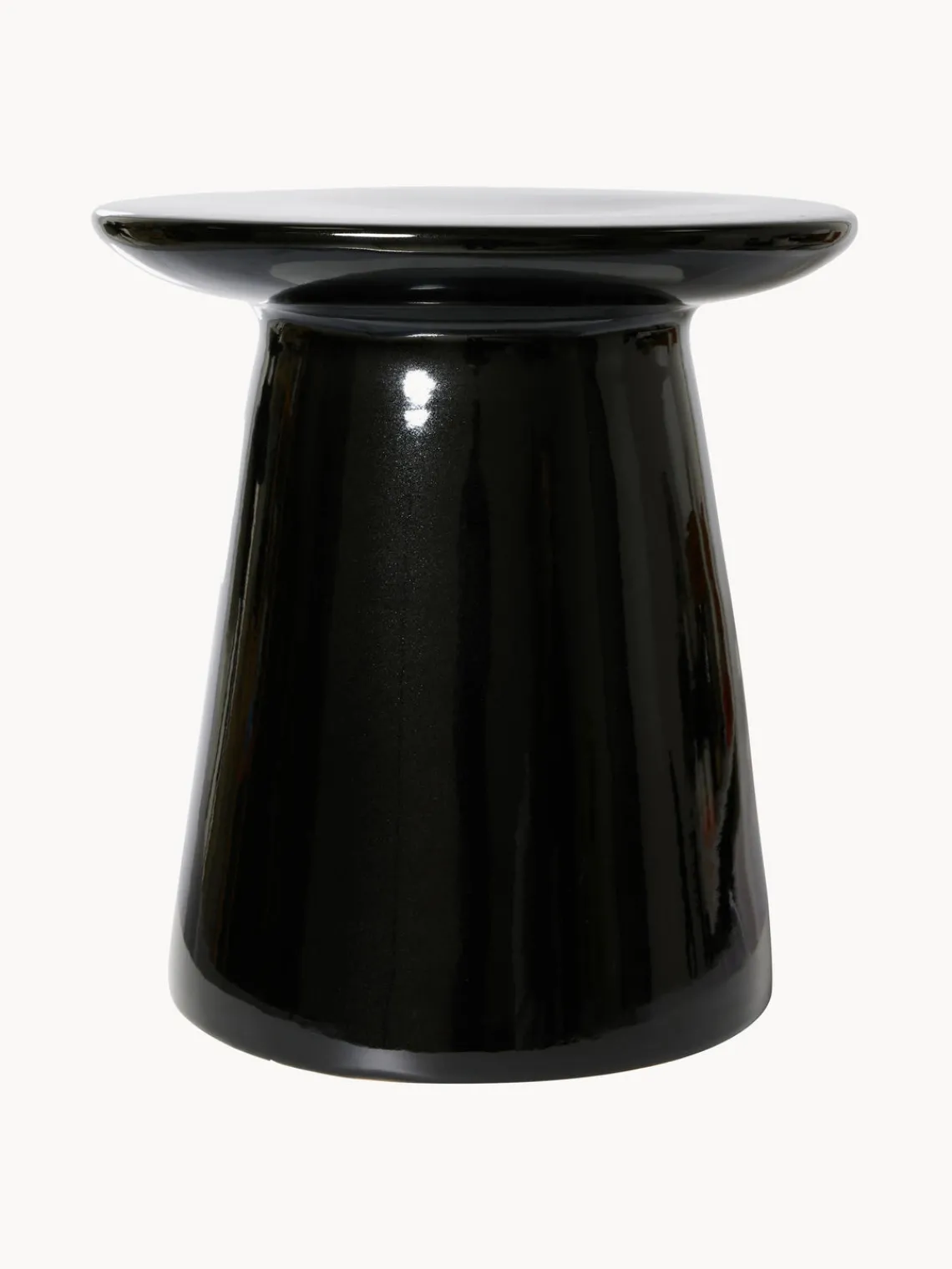 Clearance HKLIVING Table d'appoint ronde surface brillante Dustan