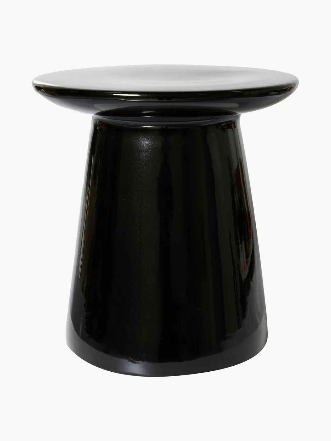 Clearance HKLIVING Table d'appoint ronde surface brillante Dustan
