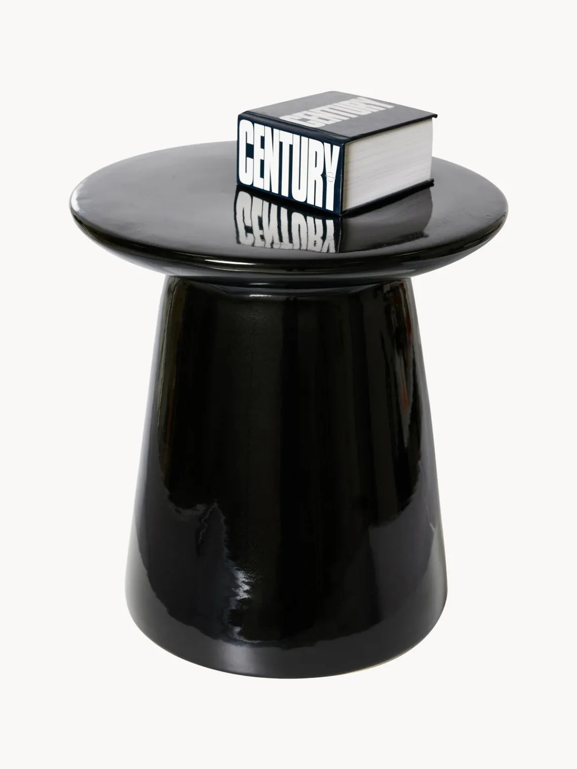 Clearance HKLIVING Table d'appoint ronde surface brillante Dustan