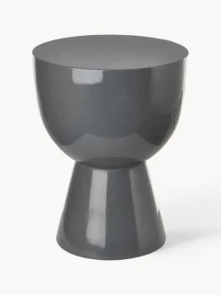 Hot Pols Potten Table d'appoint ronde Tam Tam Gris foncé