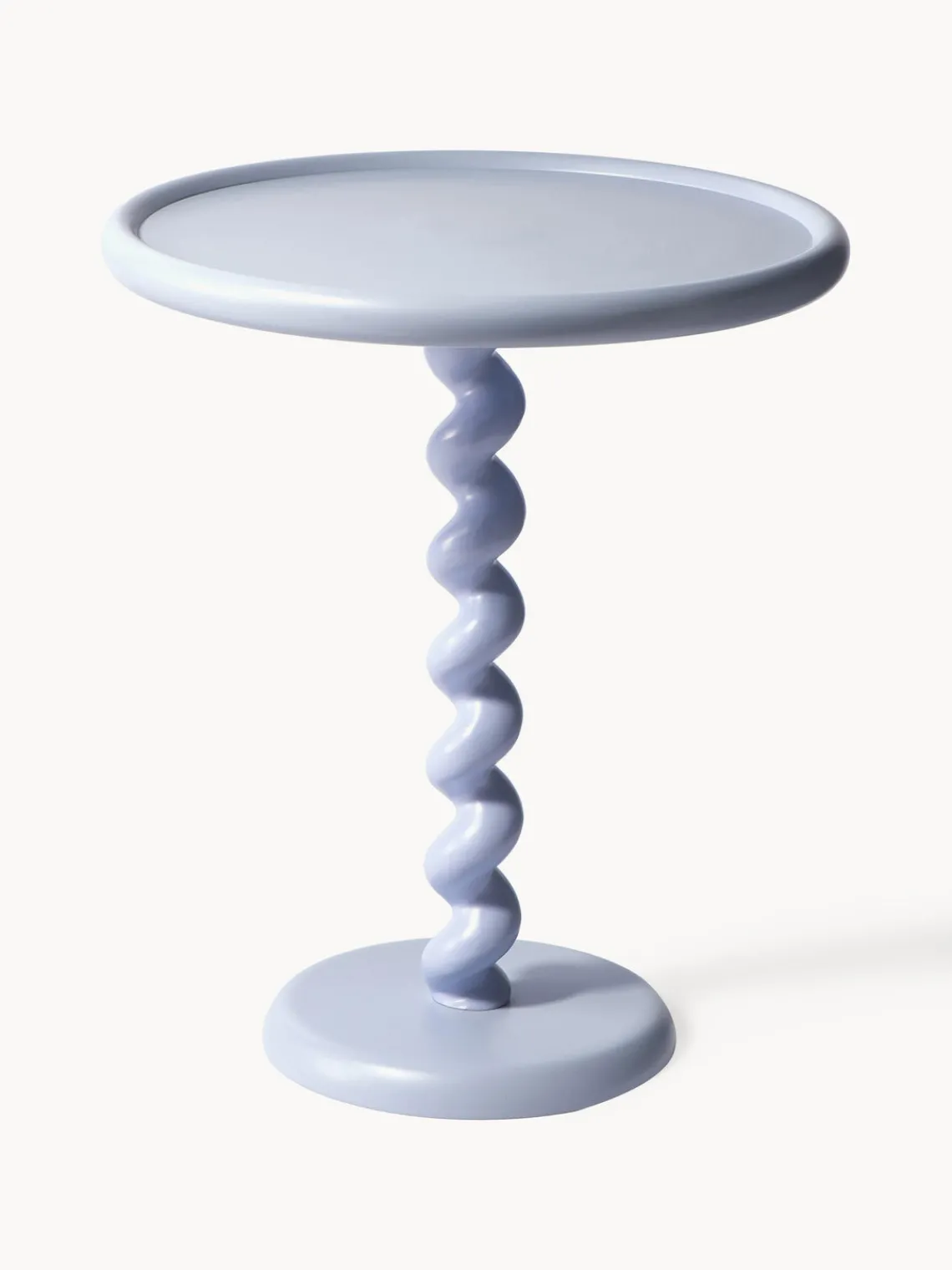 Best Pols Potten Table d'appoint ronde Twister Lavande