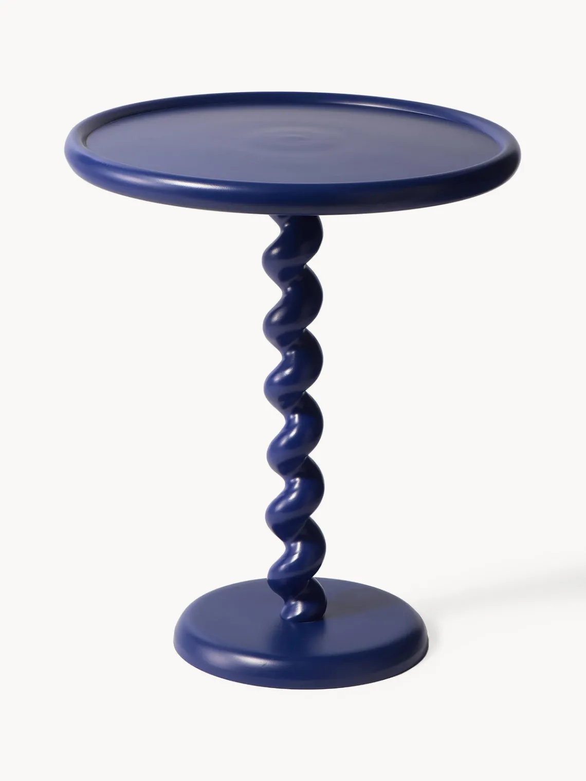 Sale Pols Potten Table d'appoint ronde Twister Bleu foncé