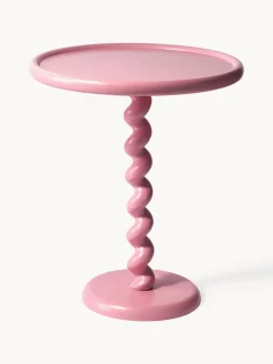 Sale Pols Potten Table d'appoint ronde Twister Rose pâle