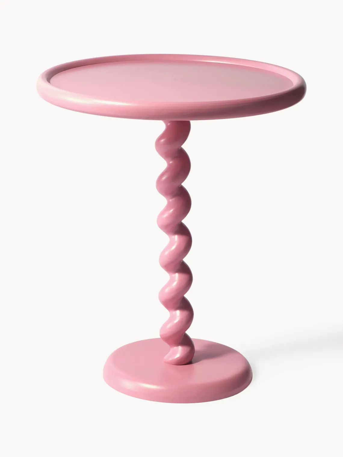Sale Pols Potten Table d'appoint ronde Twister Rose pâle