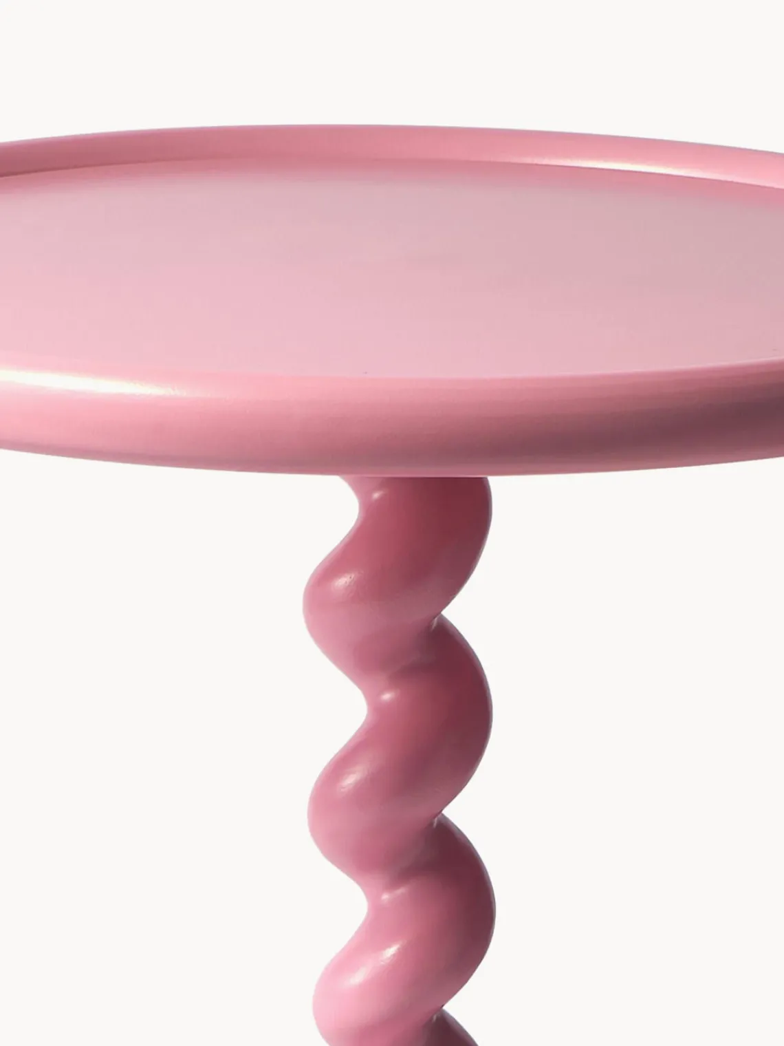 Sale Pols Potten Table d'appoint ronde Twister Rose pâle