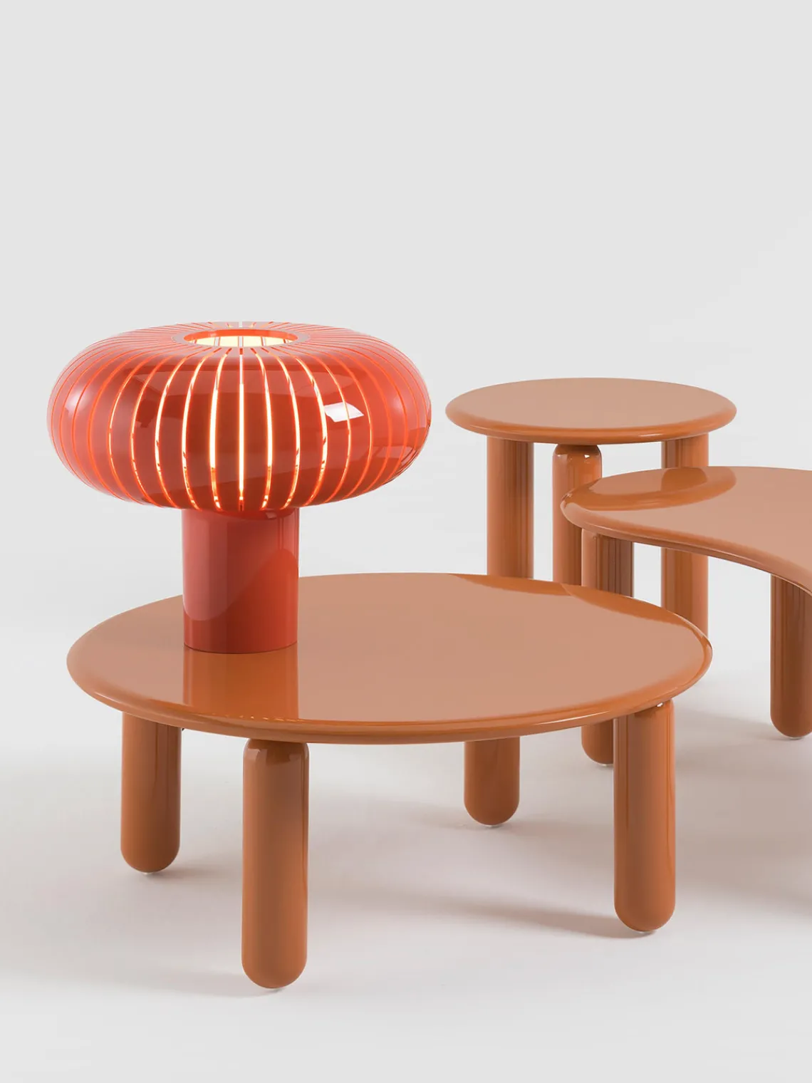Clearance Kartell Table d'appoint ronde Undique Mas Nougat
