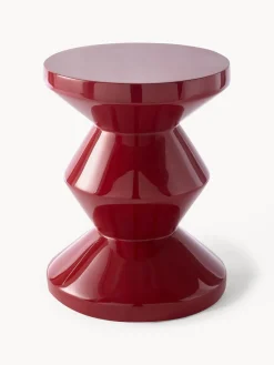 Discount Pols Potten Table d'appoint ronde Zig Zag Lie de vin