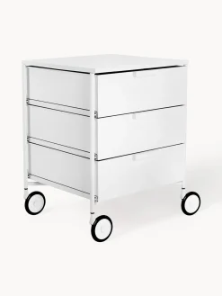 Fashion Kartell Table d'appoint sur roulettes Mobil Blanc