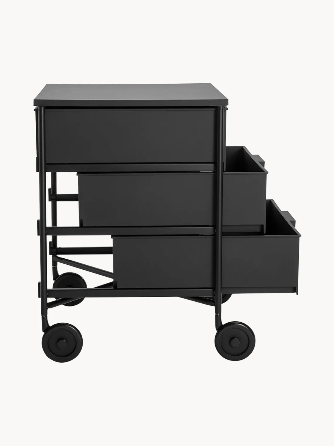 Online Kartell Table d'appoint sur roulettes Mobil Noir