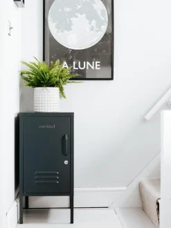 Clearance Mustard Made Table de chevet en métal The Shorty Anthracite