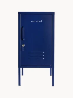Hot Mustard Made Table de chevet en métal The Shorty Bleu foncé