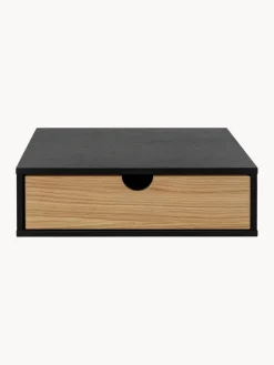 Fashion Woodman Table de chevet murale Farsta Bois, noir