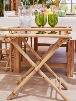 Outlet Lene Bjerre Table de jardin pliante en bambou Mandisa