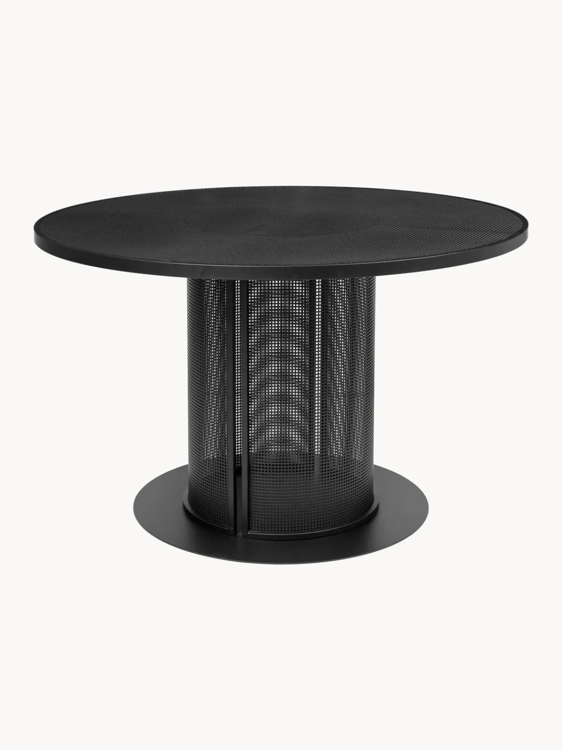 Sale Kristina Dam Table de jardin ronde Bauhaus Noir