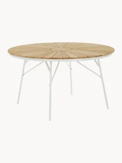Hot Cinas Table de jardin ronde en teck Ellen, tailles variées