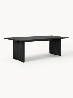 New Rowico Table en bois de frêne Emmett, 240 x 95 cm Bois de chêne, noir laqué