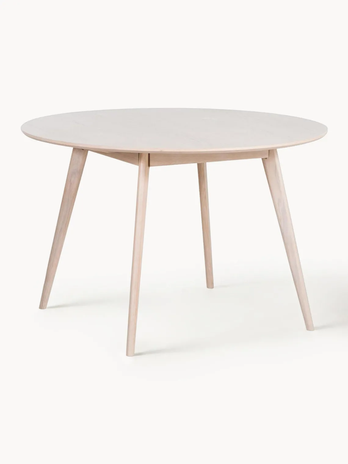 Sale Rowico Table ronde en chêne Yumi, Ø 115 cm Chêne blanc brossé
