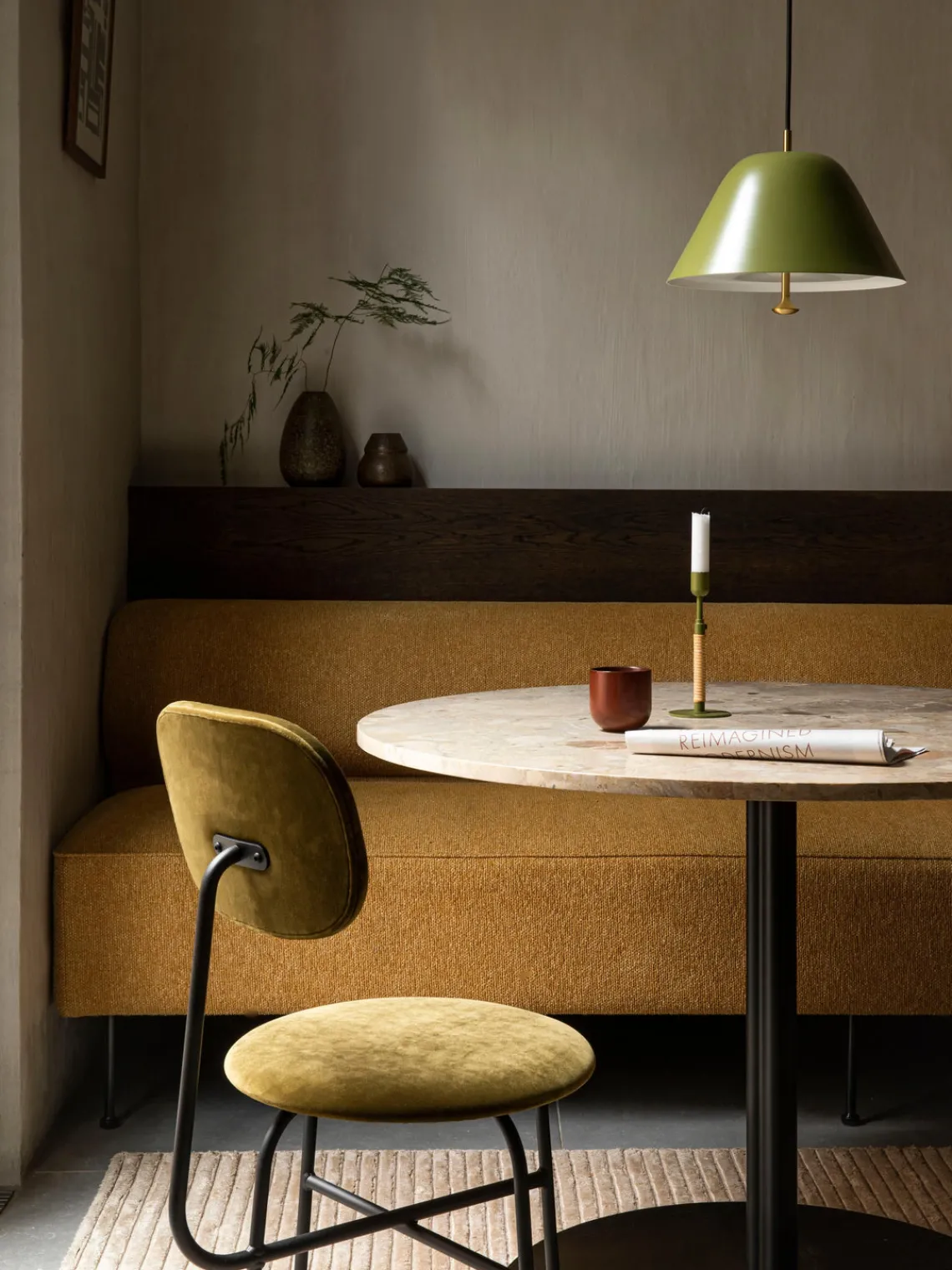 Discount Audo Copenhagen Table ronde en grès Harbour, Ø 105 cm