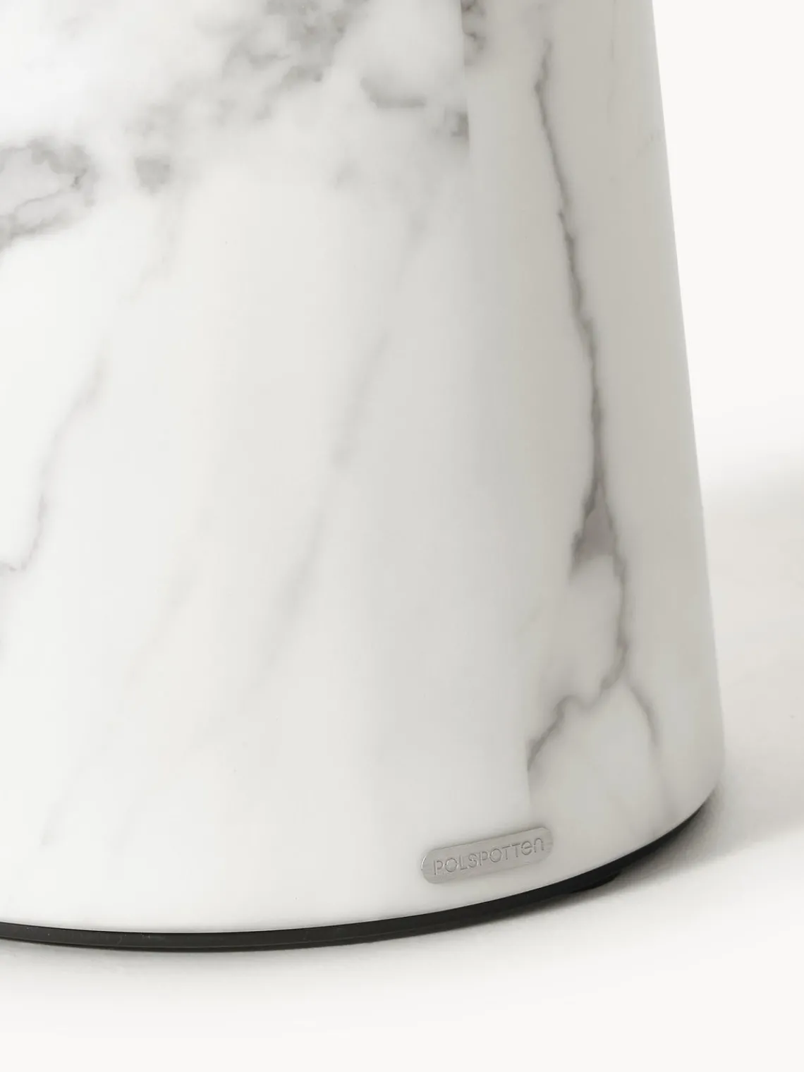 Fashion Pols Potten Table ronde look marbre Disc Blanc, aspect marbre