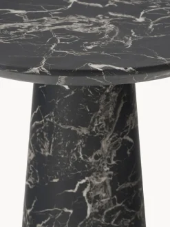 Clearance Pols Potten Table ronde look marbre Disc Noir, aspect marbre
