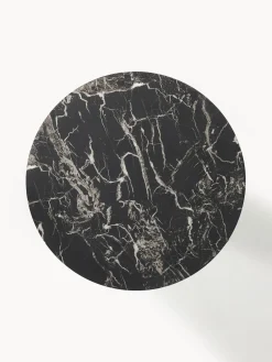 Clearance Pols Potten Table ronde look marbre Disc Noir, aspect marbre