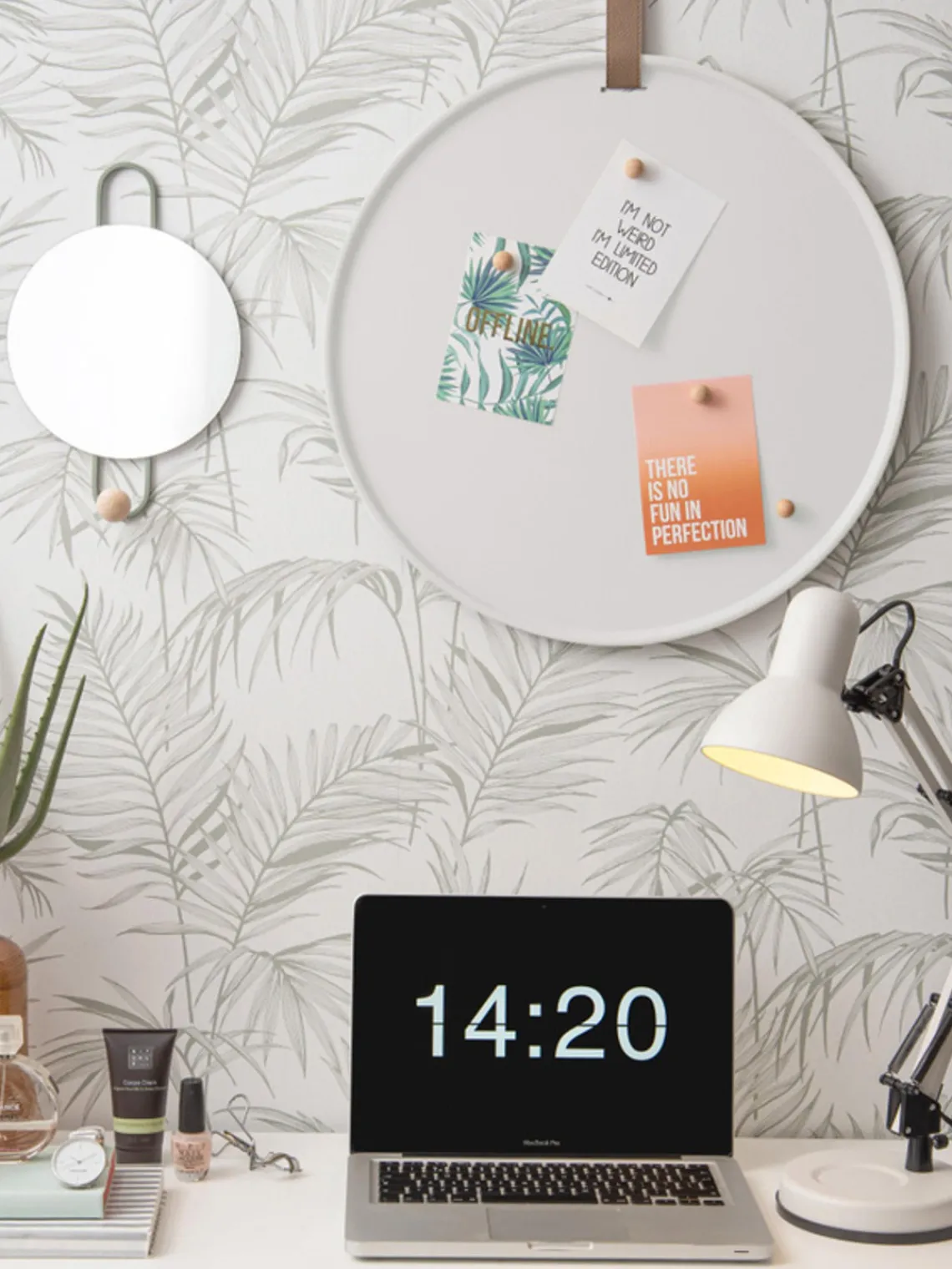 Sale present time Tableau d'affichage Perky Bleu ciel, brun