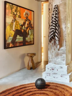 Clearance HKLIVING Tableau sur toile peint à la main avec cadre en bois Higher Party