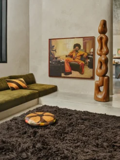 Clearance HKLIVING Tableau sur toile peint à la main avec cadre en bois Higher Bureau