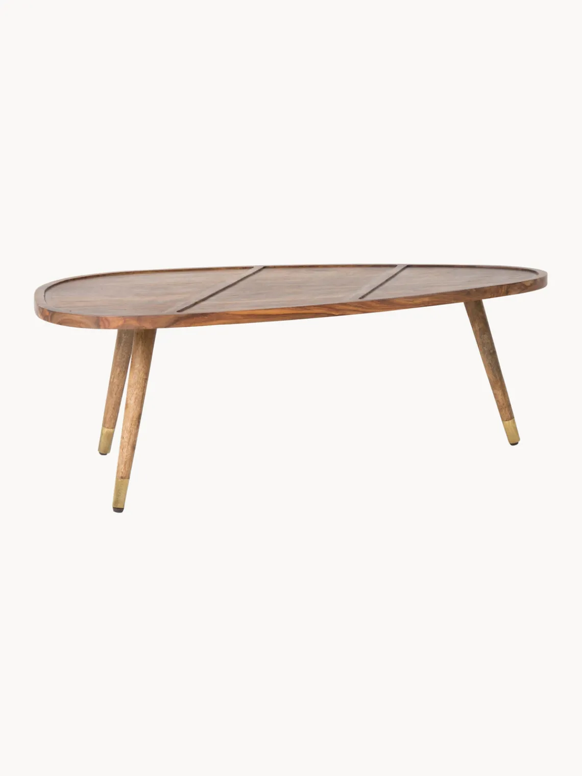 New Dutchbone Tables gigognes en bois de sissoo Sham, 2 élém.