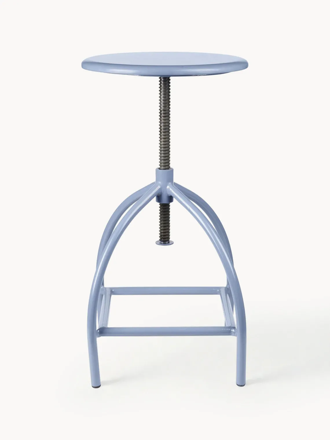 Hot Broste Copenhagen Tabouret de bar à hauteur ajustable Sire Bleu ciel