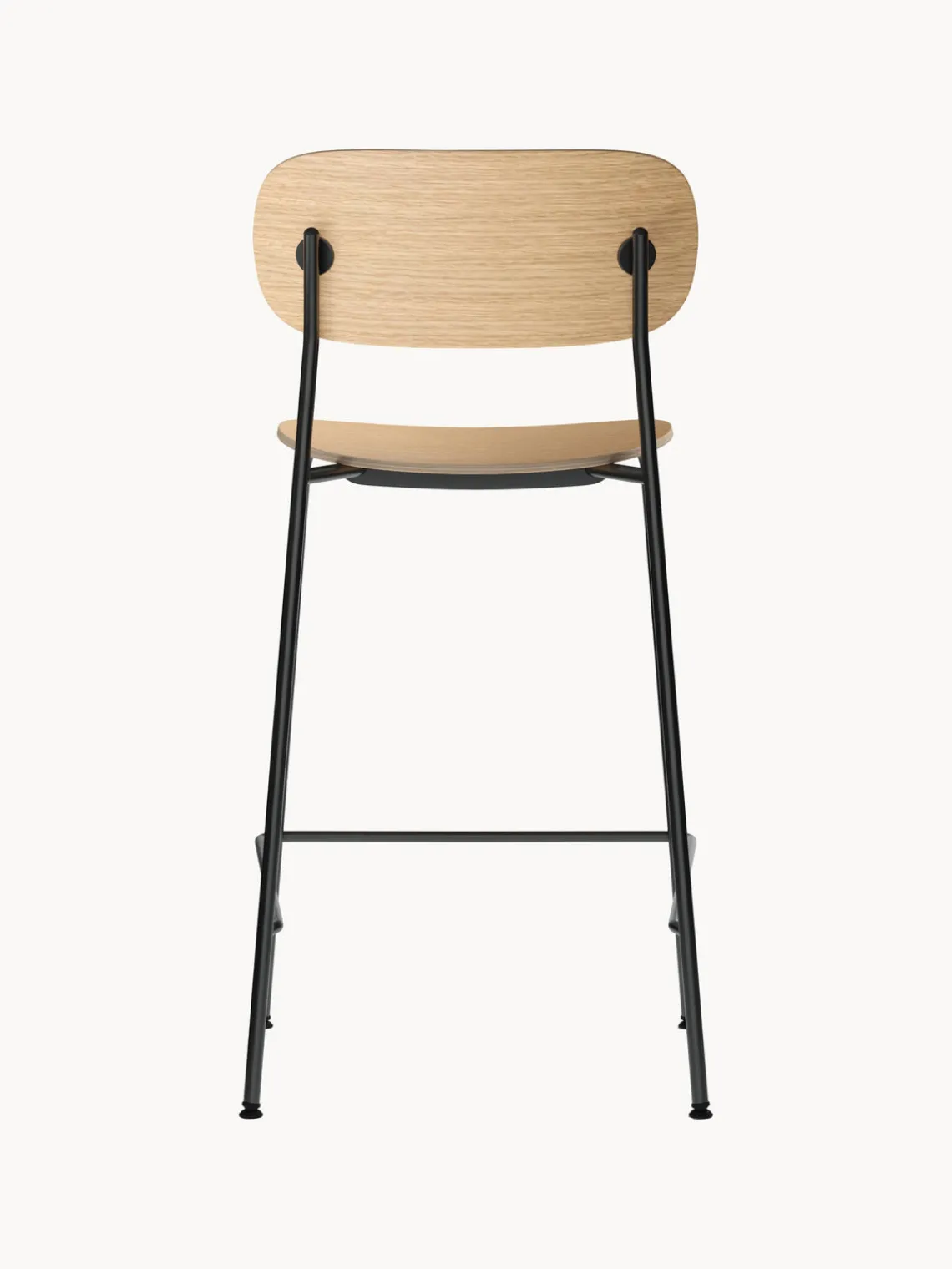 New Audo Copenhagen Tabouret de bar Co Chêne clair, cadre noir