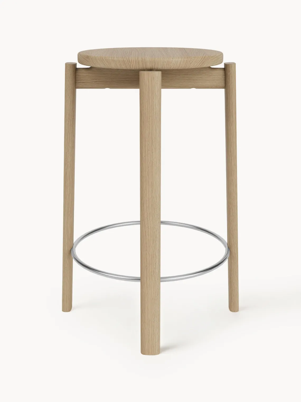 New Audo Copenhagen Tabouret en chêne Passage Bois de chêne, acier