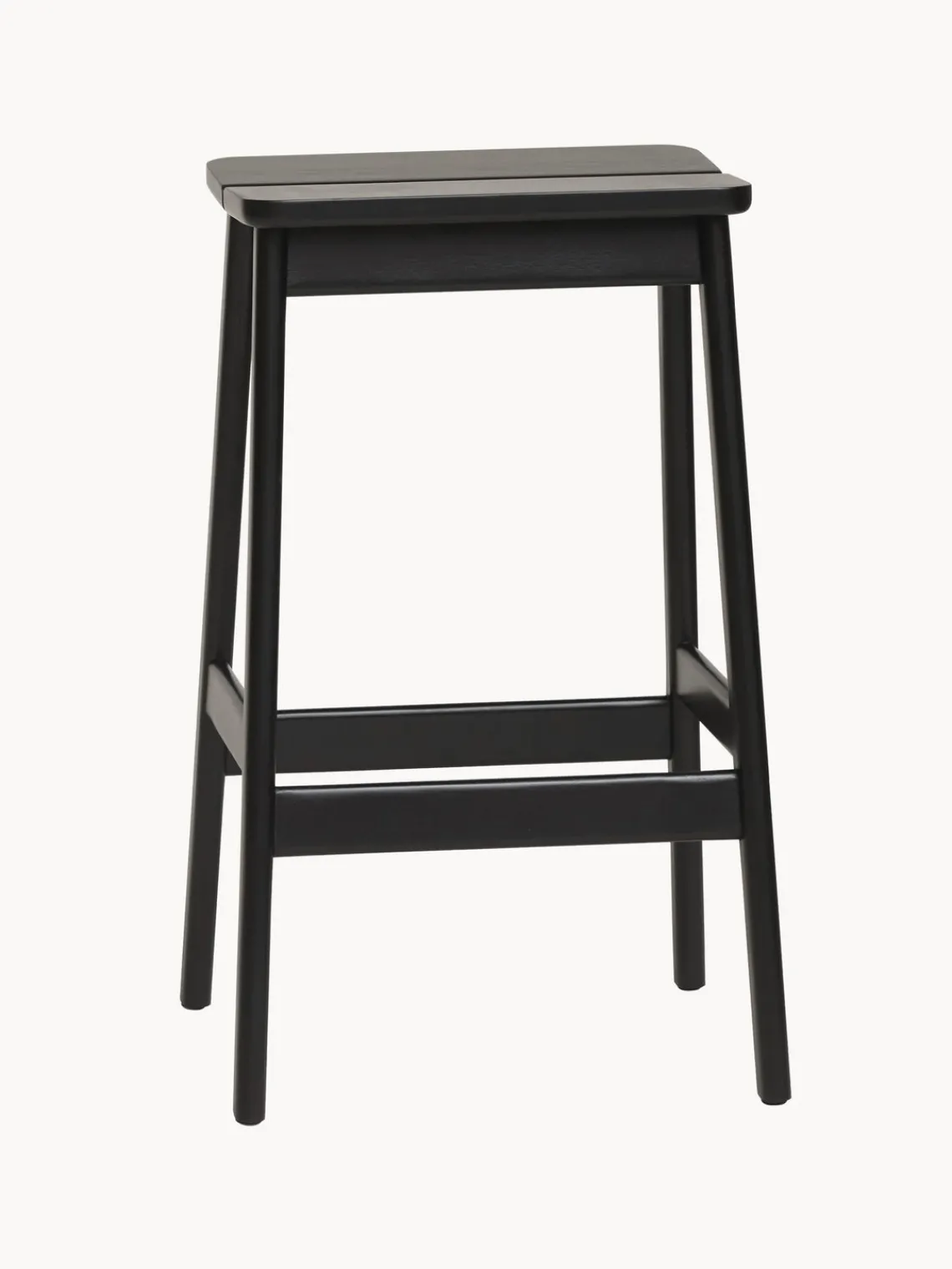 Discount Form & Refine Tabouret en hêtre Angle Hêtre noir laqué