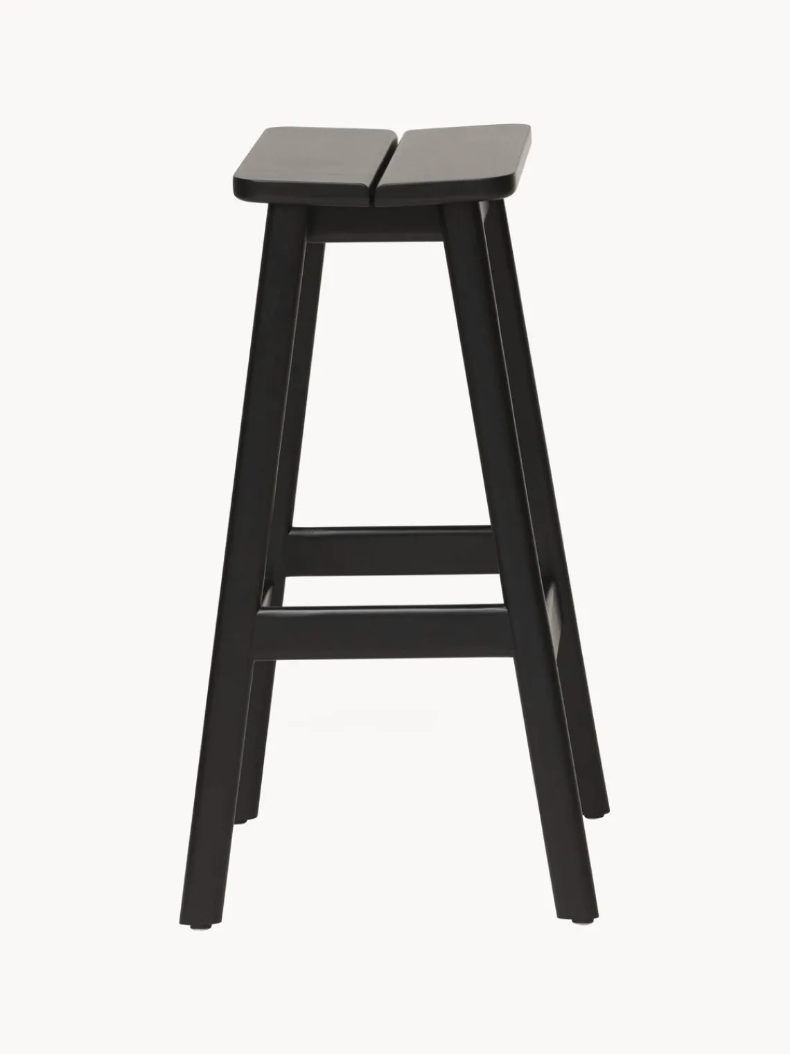 Discount Form & Refine Tabouret en hêtre Angle Hêtre noir laqué