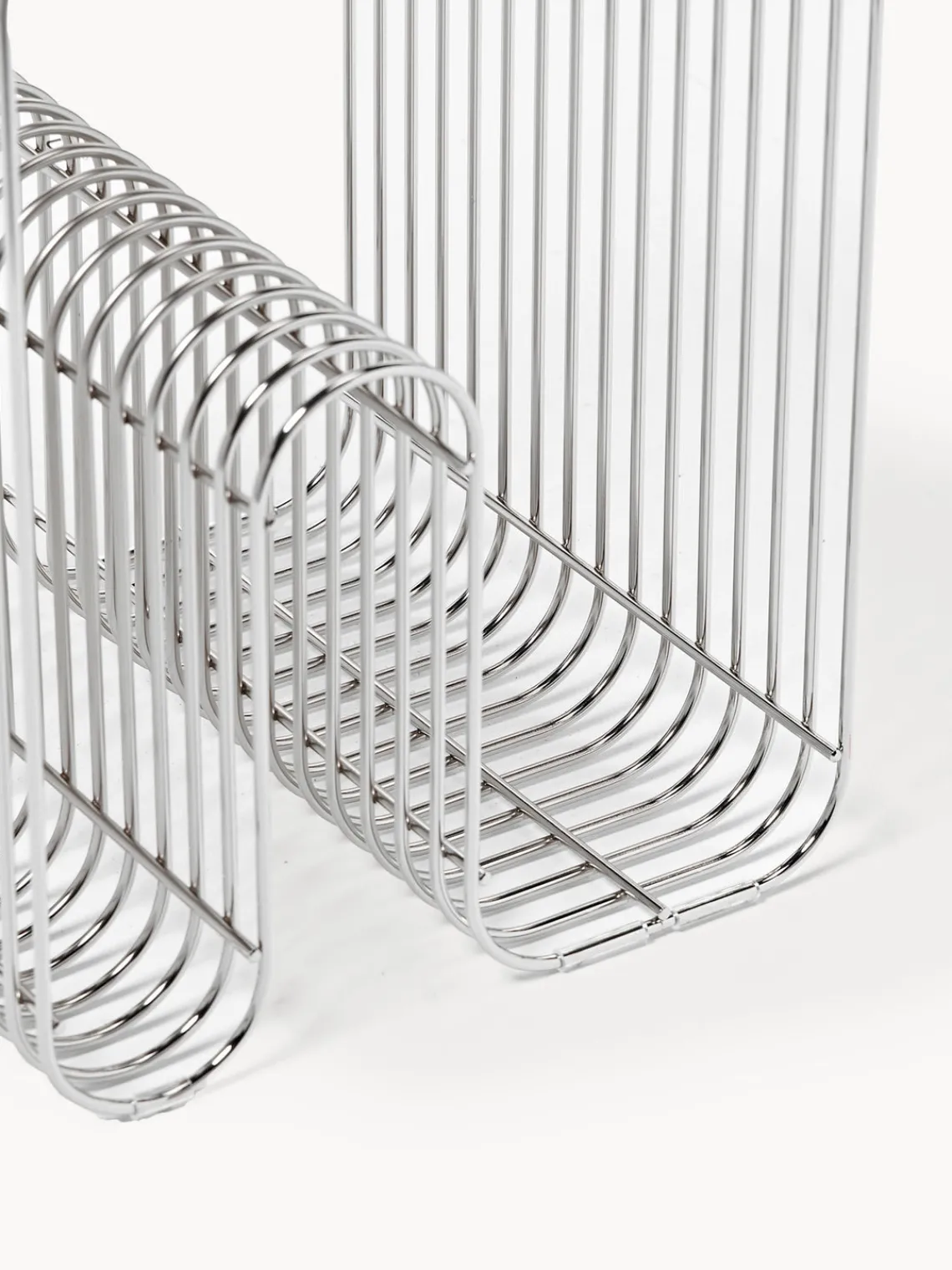 Discount AYTM Tabouret en métal Curve Argenté, haute brillance