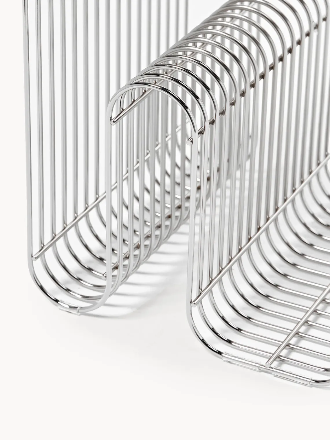 Discount AYTM Tabouret en métal Curve Argenté, haute brillance