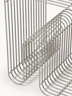 Outlet AYTM Tabouret en métal Curve Grège, mat