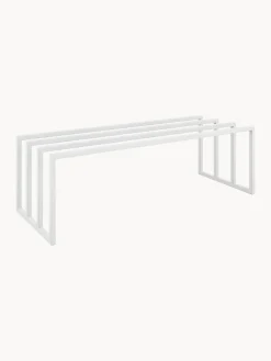 Best Metallbude Étagère à chaussures en métal Bovi Blanc