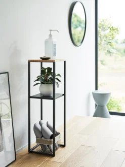 Outlet Yamazaki Étagère avec plateau en bambou Tower Noir