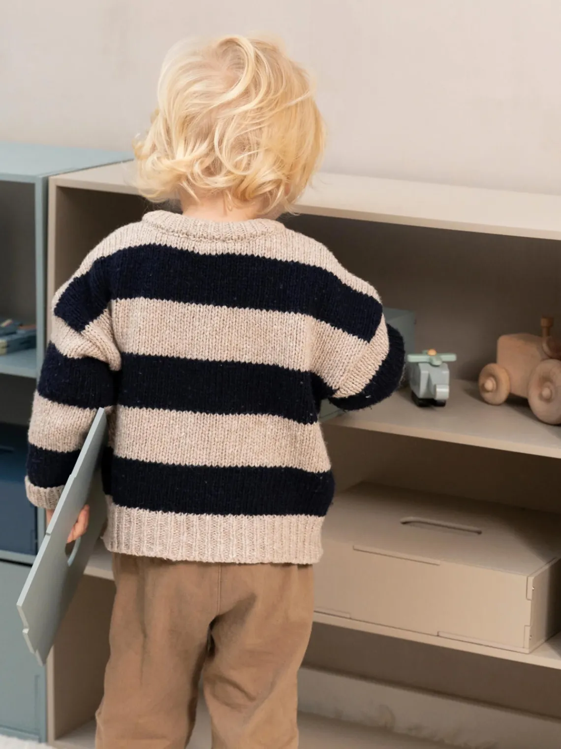 Fashion Nofred Étagère en bois Kiddo Beige clair