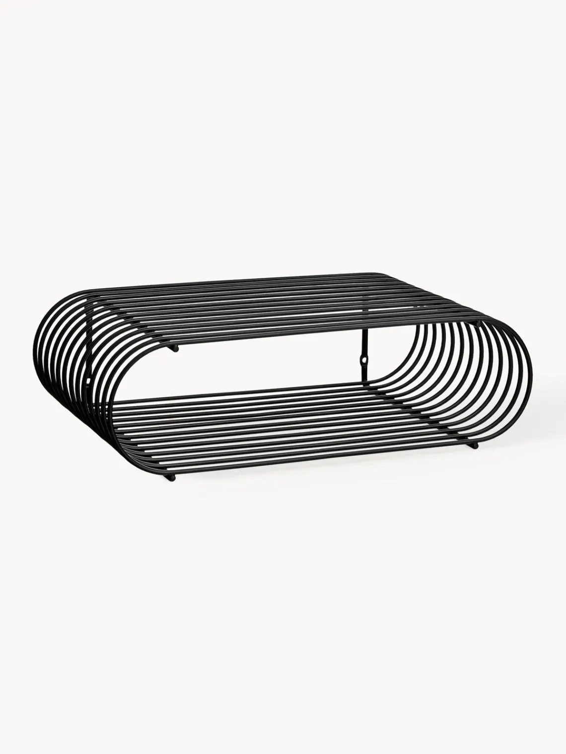 Outlet AYTM Étagère murale en métal Curve, larg. 40 cm Noir