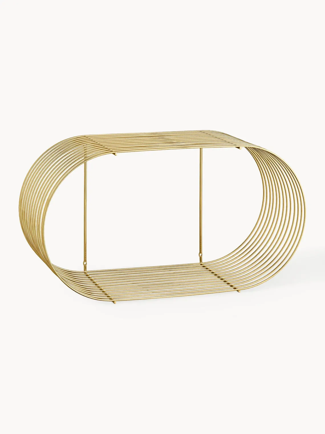 Fashion AYTM Étagère murale en métal Curva, larg. 61 cm Doré, haute brillance