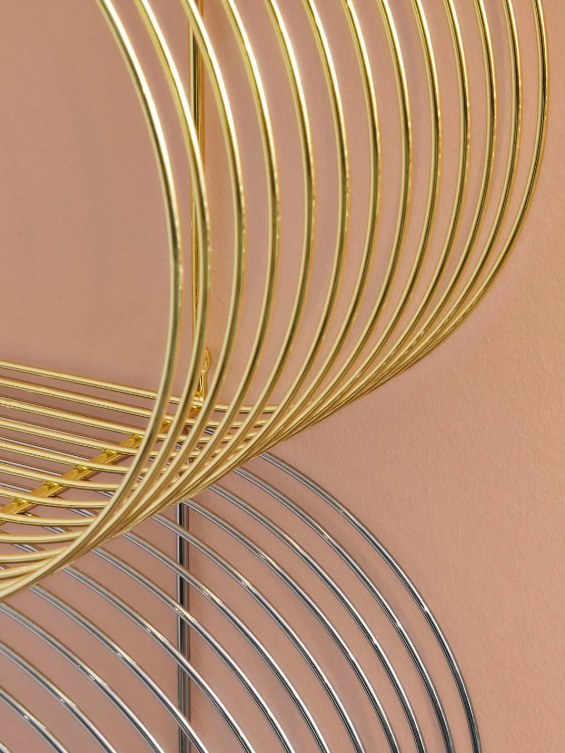 Fashion AYTM Étagère murale en métal Curva, larg. 61 cm Doré, haute brillance