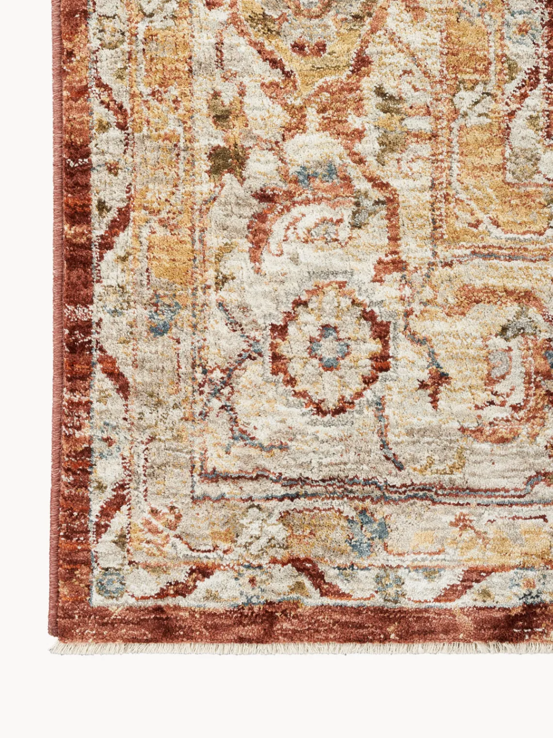 Best Rama Carpets Tapis à poils courts avec motif ornemental Sahar