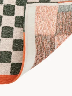 Hot Louis De Poortere Tapis avec motif graphique Honey Vert foncé, blanc cassé, orange