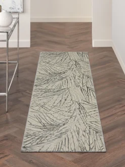 Best Rama Carpets Tapis de couloir à poils courts avec effet de relief Rustic Texture